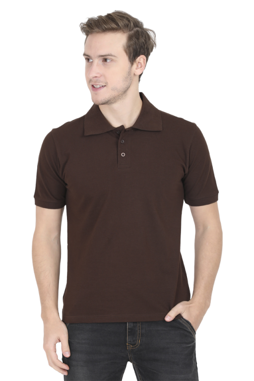 Men’s Plain Polo Half-Sleeve T-Shirt - Image 4