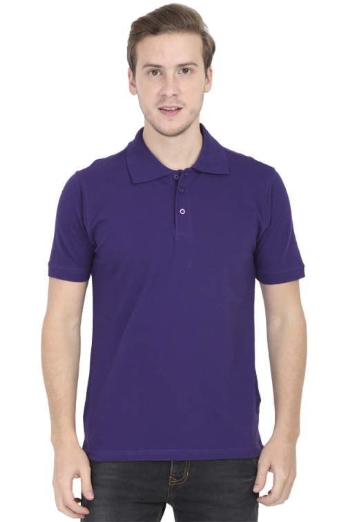 Men’s Plain Polo Half-Sleeve T-Shirt - Image 5