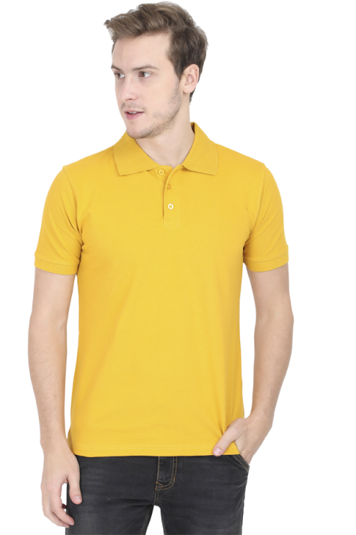 Men’s Plain Polo Half-Sleeve T-Shirt