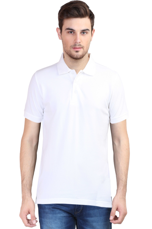 Men’s Plain Polo Half-Sleeve T-Shirt - Image 11