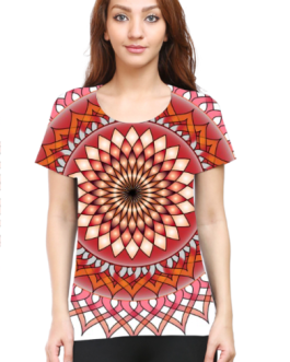 Chic Mandala Print T-Shirt